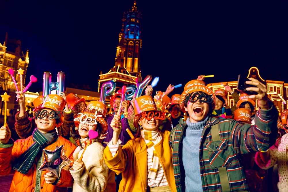 光の街のカウントダウン 2023／画像提供：ハウステンボス