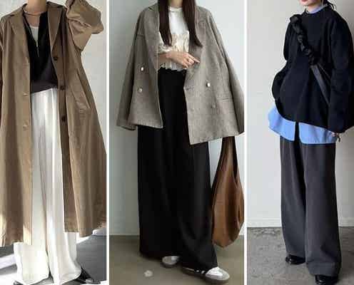 ラクだけどカジュアルすぎない!キレイめ派さんのワイドパンツコーデはこう着るのが正解です♡