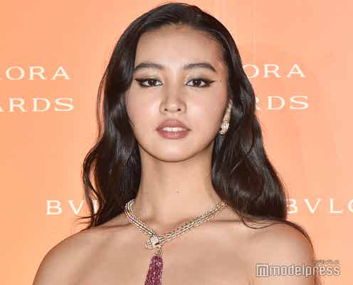 Koki,、美デコルテ輝くドレス姿 飛躍の1年振り返り「宝物のような経験」<BVLGARI AVRORA AWARDS 2021>