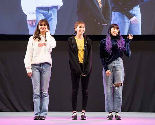 E-girls佐藤晴美・楓・須田アンナ、エール送る「最後まで走り抜けて…」