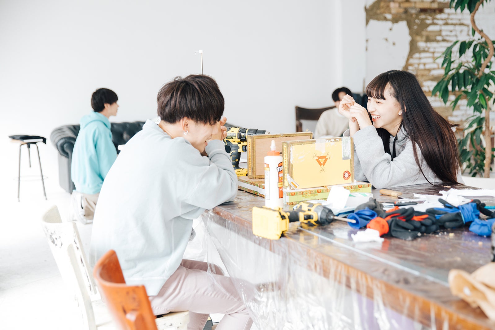 りゅうと、長谷川美月「恋とオオカミには騙されない」第11話より（C）AbemaTV, Inc.