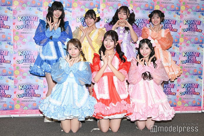 SWEET STEADY/(後列左から)奥田彩友、山内咲奈、塩川莉世、庄司なぎさ(前列左から)音井結衣、白石まゆみ、栗田なつか(C)モデルプレス