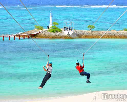 沖縄新アトラクション「パンザ沖縄」の海上ジップラインが爽快!<体験レポ>