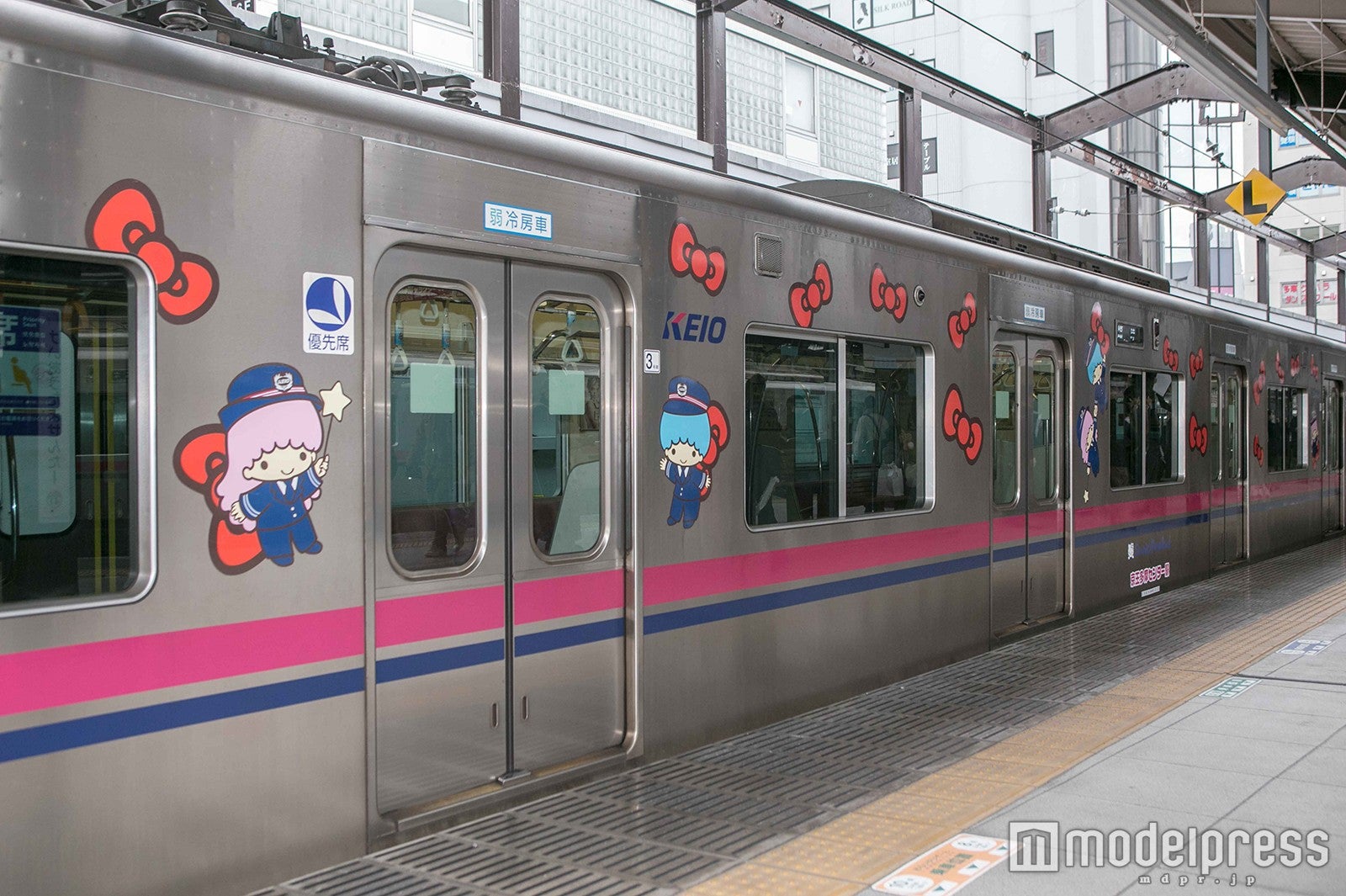 キキ＆ララのラッピング電車（現在までのリニューアル箇所）（C）2016 SANRIO CO．，LTD．