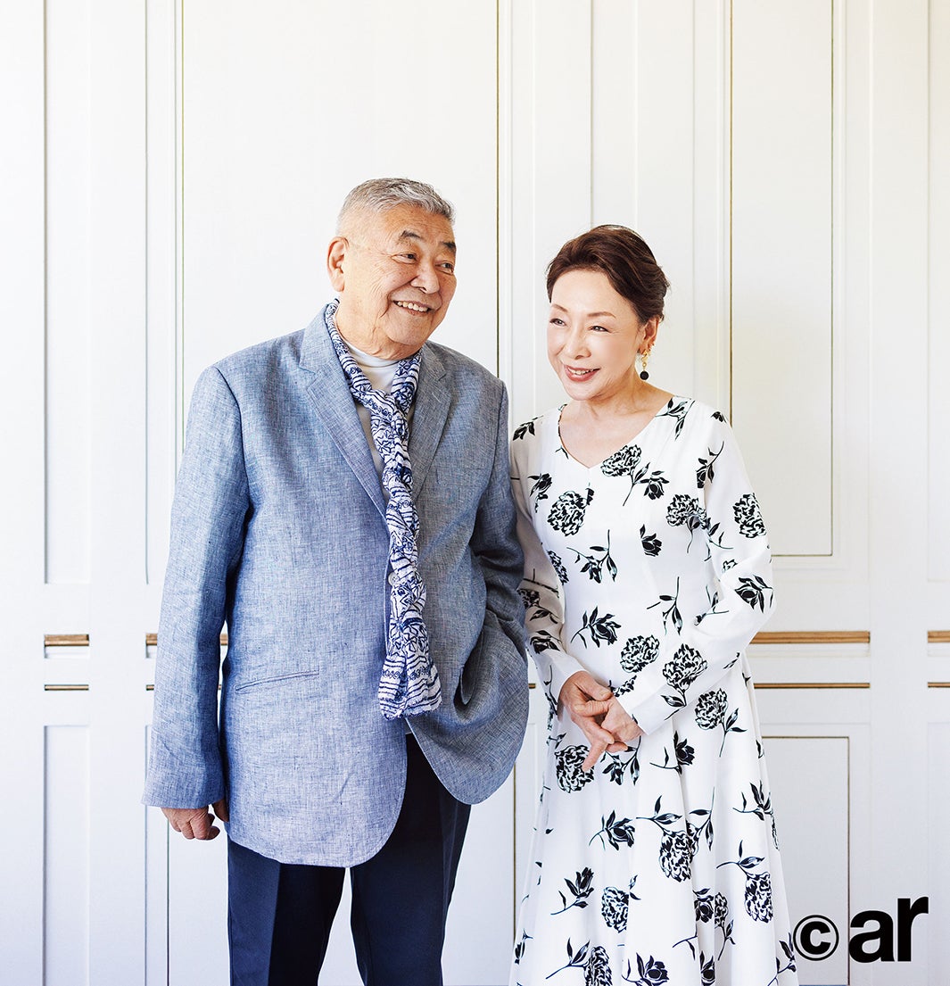 中尾彬、池波志乃（画像提供：主婦と生活社）