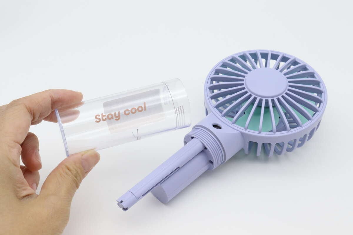 ミスト付ハンディ扇風機 タンク ミスト付ハンディ扇風機 タンク