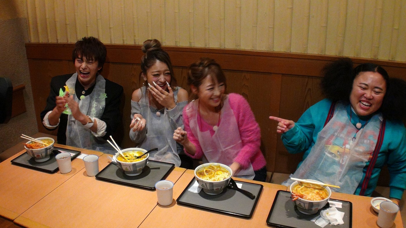 （写真左から）小林豊（ボイメン）、みちょぱ、鈴木奈々、江上敬子（ニッチェ）（C）TBS