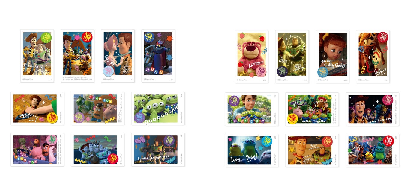 ステッカーA／B（ランダム10種）税込605円（C）Disney/Pixar （C）Just Play,LLC Mr.Potato Head &amp; Mrs. Potato Head are trademarks of Hasbro used with permission.  （C）Hasbro. All Rights Reserved.