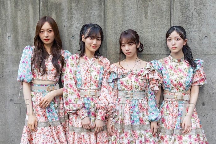 梅澤美波、山下美月、与田祐希、久保史緒里(C)日刊スポーツ新聞社