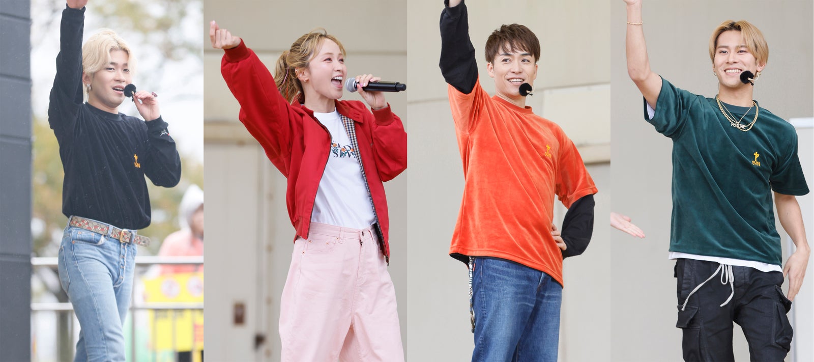 奥田力也、Ami、EXILE TETSUYA、深堀未来（C）EXILE TETSUYA presents オリジナルダンスワークショップショー「EXILE TETSUYA with EXPG」