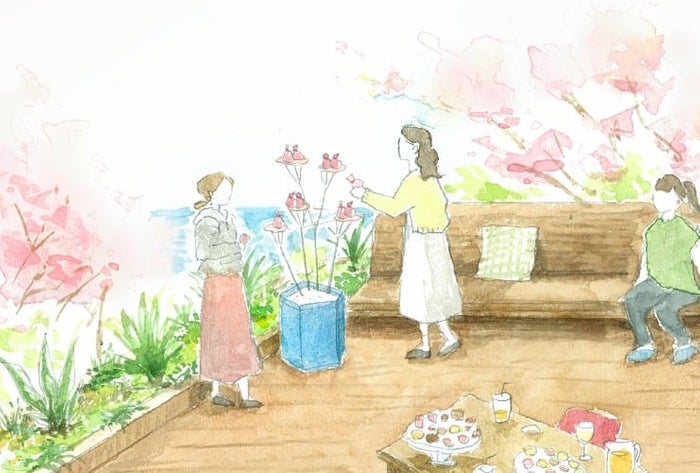 海と桜のプライベートお花見ステイ／画像提供：星野リゾート