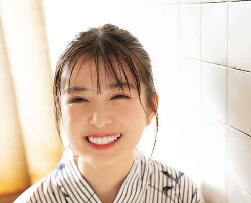 乃木坂46小川彩、浴衣姿でフレッシュな笑顔 初選抜への想い・今後の目標も語り尽くす