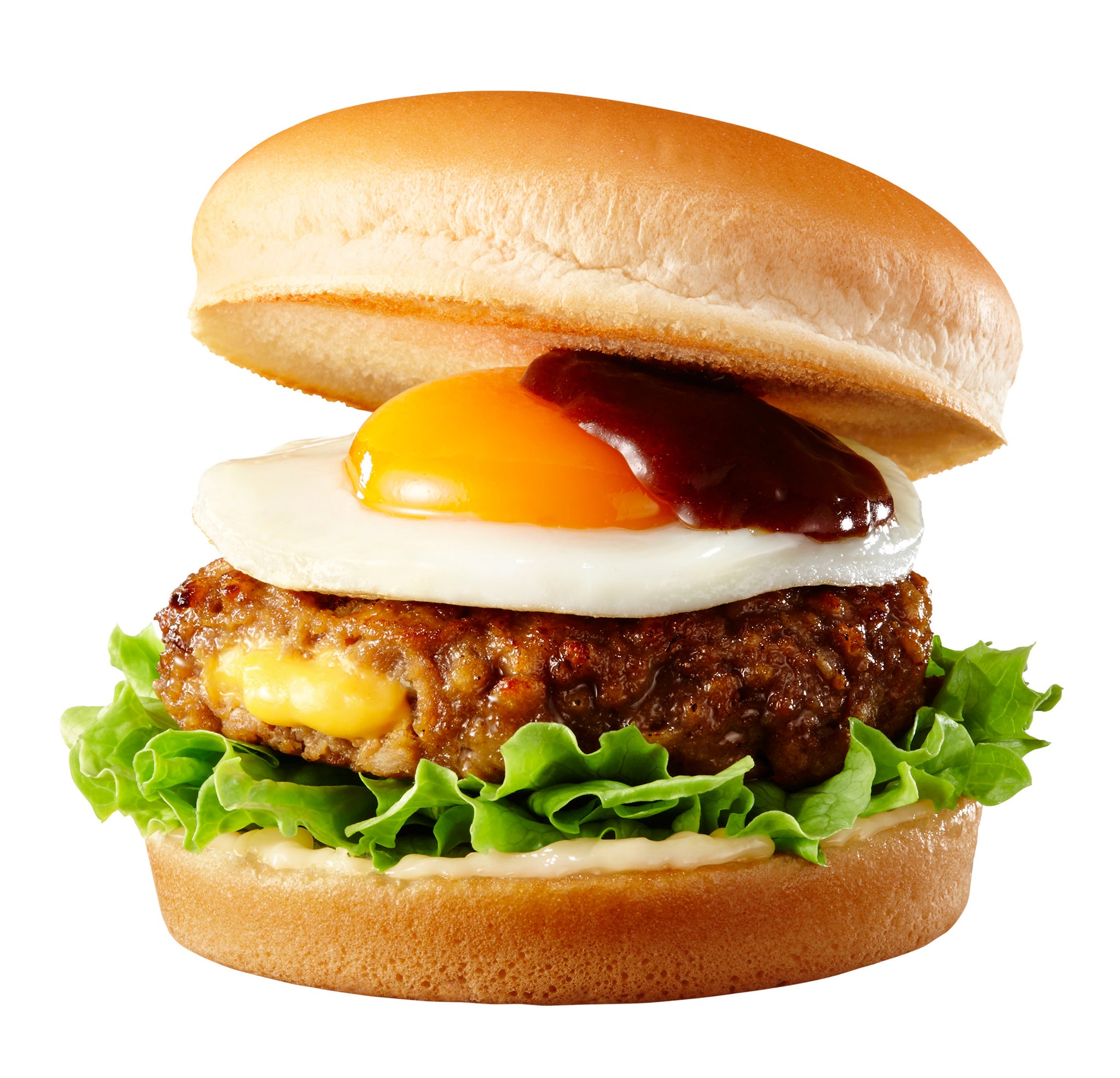 エッグデミチーズイン肉厚ハンバーガー／画像提供：株式会社ロッテリア