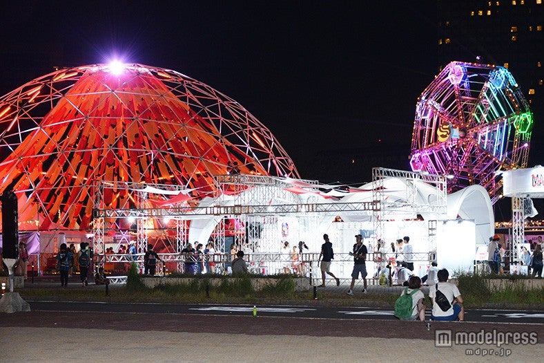 「SUMMER SONIC 2015」会場の夜の様子