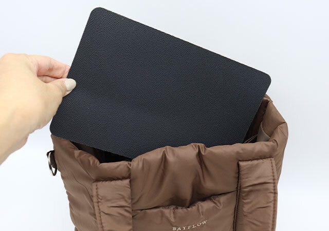 底板 ベイフローキルティングバッグブラウン2way5ポケット底板