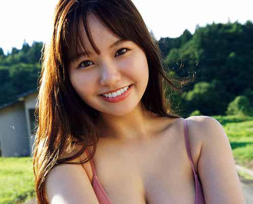 本郷柚巴、ふんわり美バスト輝くビキニ姿「週プレ」表紙登場