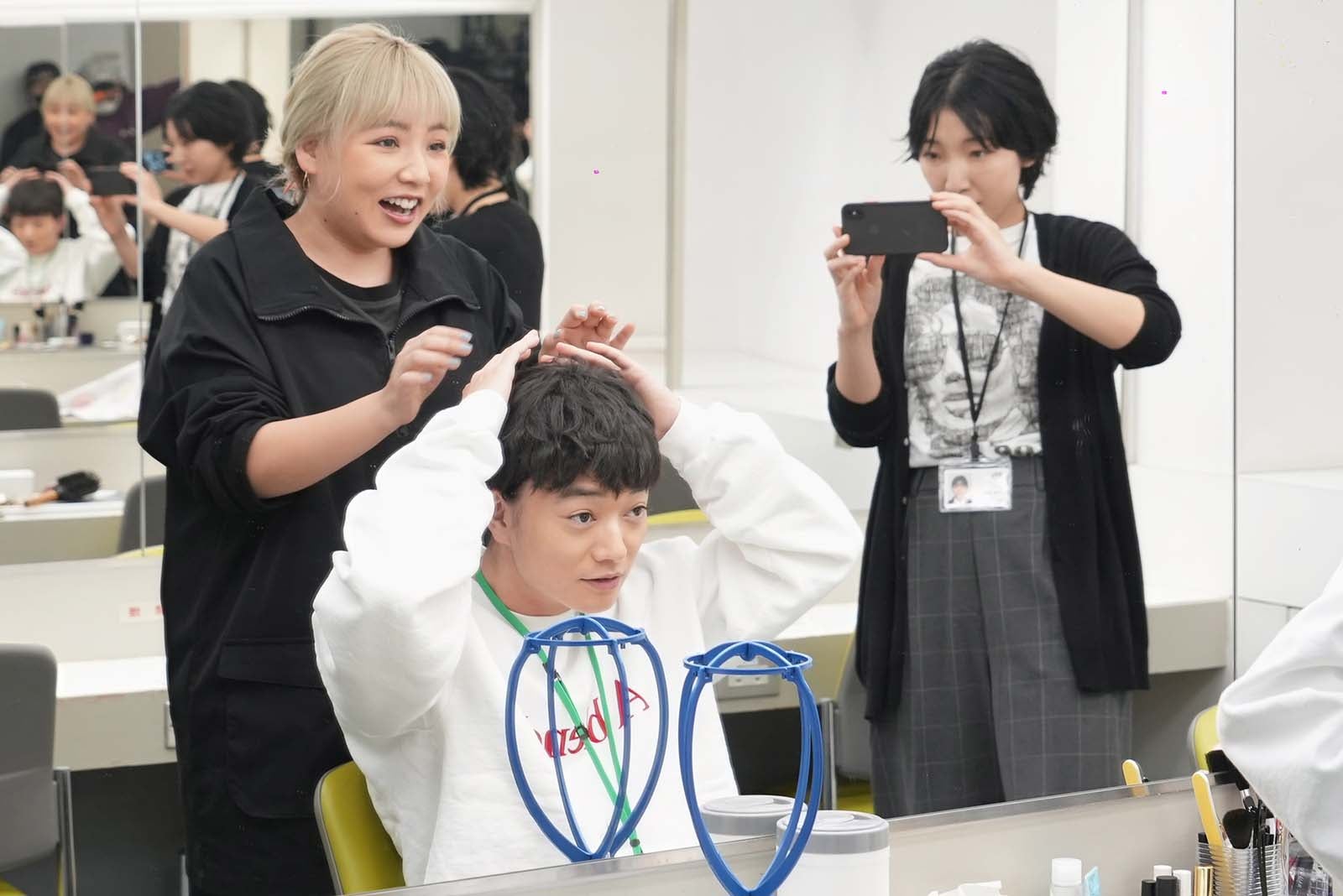 野呂佳代、染谷将太、安藤サクラ「ブラッシュアップライフ」第6話より（C）日本テレビ