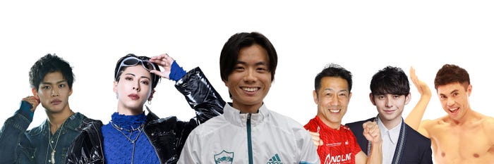 (左から)菅田琳寧、佐野文哉、若林宏樹、森脇健児、ハリー杉山、小島よしお(C)TBS