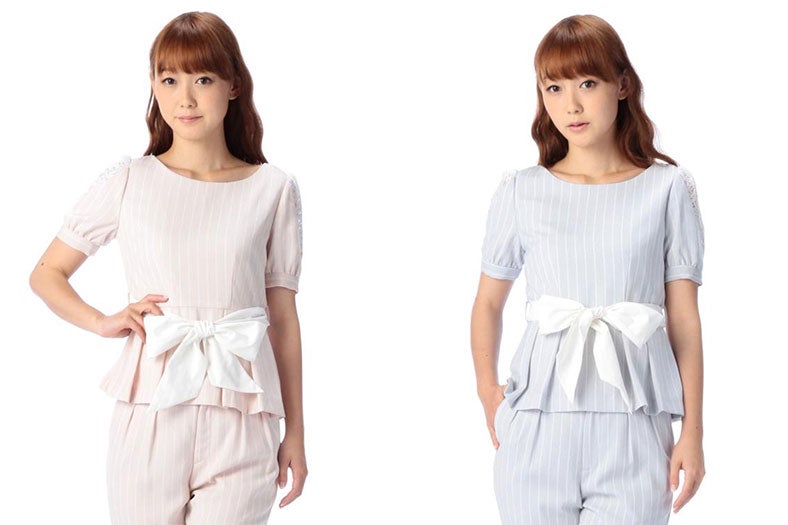 ストライプAライントップス「JugeETTA」12,960円（税込）