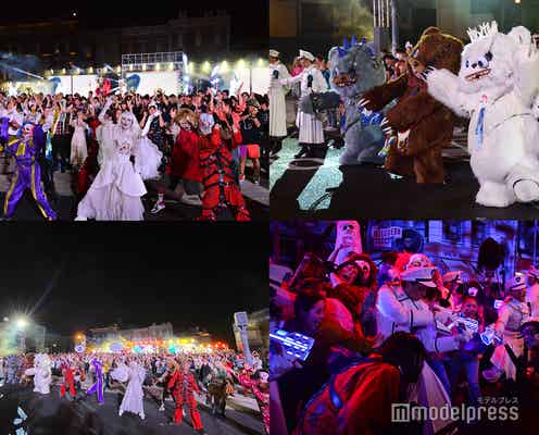 USJ「ハロウィーン・ホラー・ナイト」先行公開 新キャラ“ハミクマパンク”が降臨&ブルーローズ隊と凶悪ゾンビに対峙
