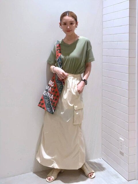 BAYFLOW　ベイフロー　レディース　おすすめ　オススメ　2023　夏　ボトムス　スカート　カーゴスカート　タイトスカート　