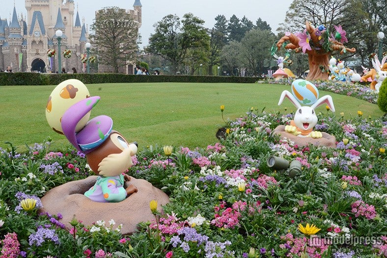 イースターエッグを乗せたチップ