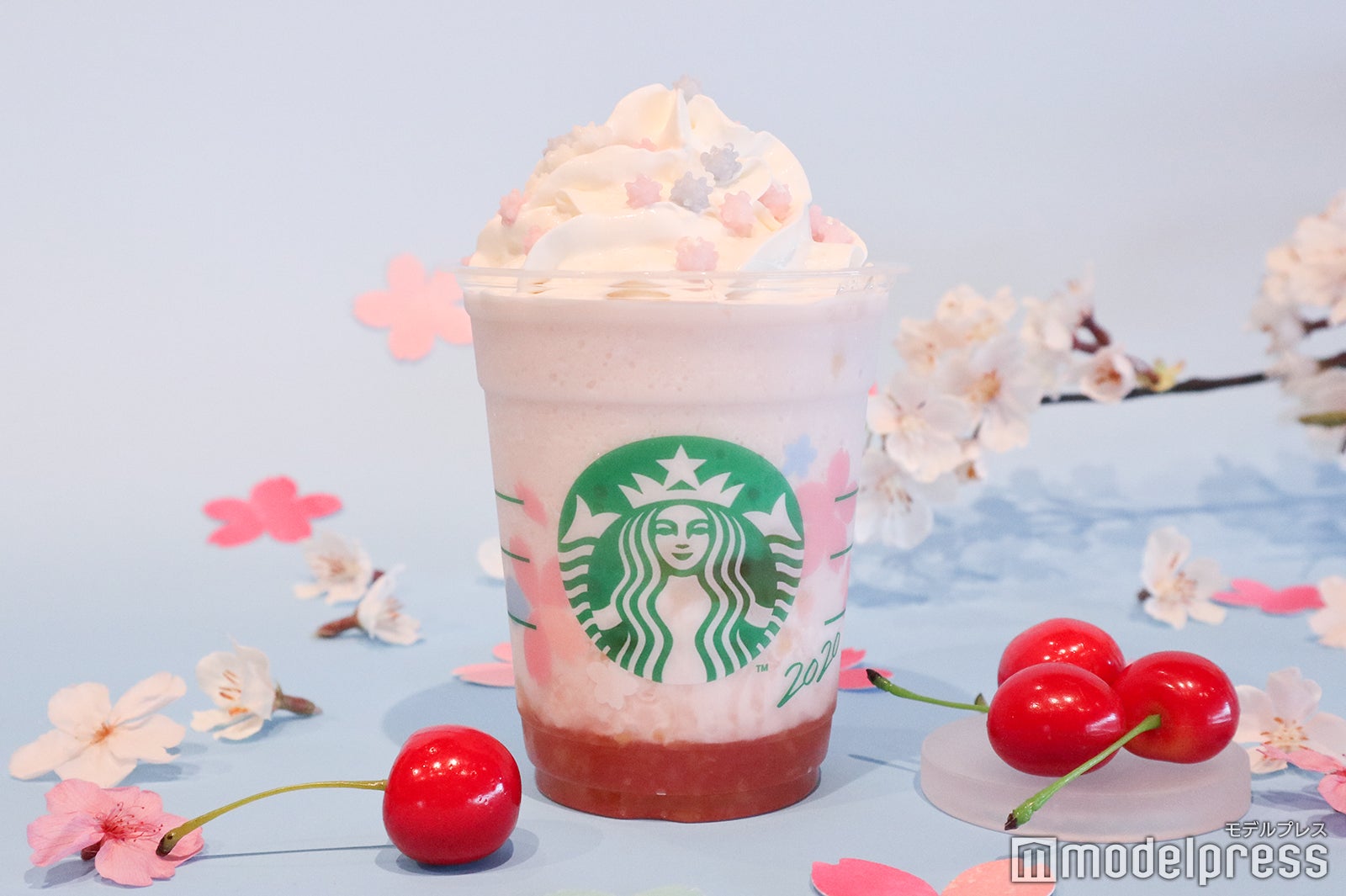 さくら さくらんぼ フラペチーノ（C）モデルプレス