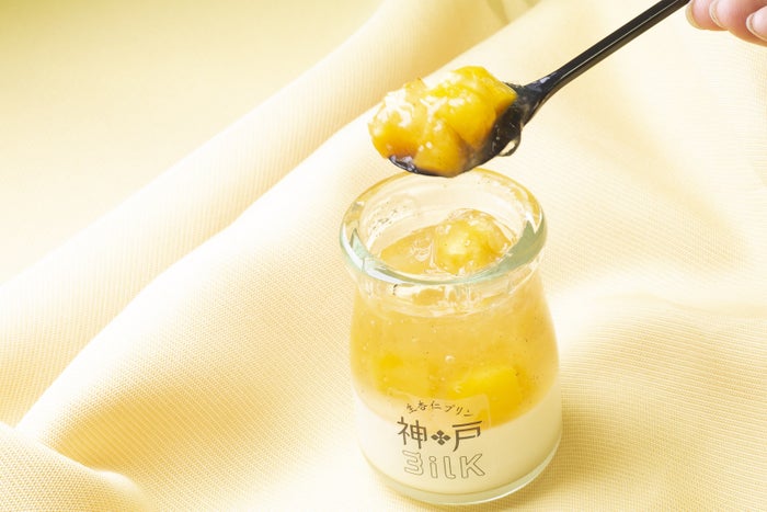 生杏仁プリン(マンゴー)/画像提供:神戸牛 吉祥グループ本社