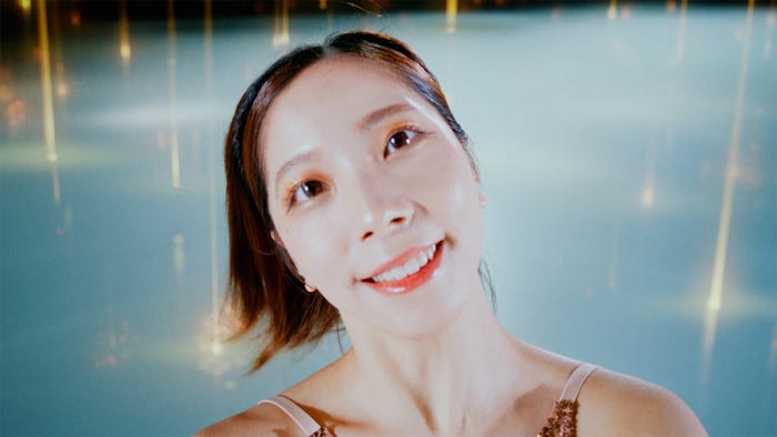 三浦璃来選手「りくりゅう meets 倍速美容液」篇(提供写真)