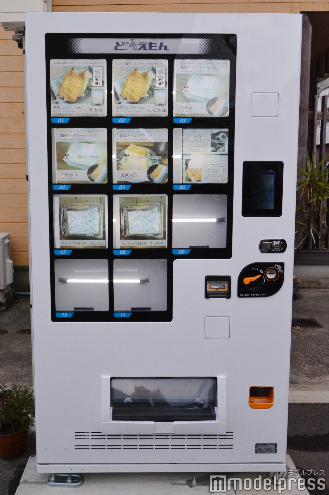 アジフライの冷凍自販機も（C）モデルプレス