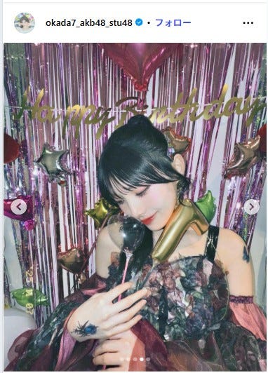 岡田奈々Instagramより