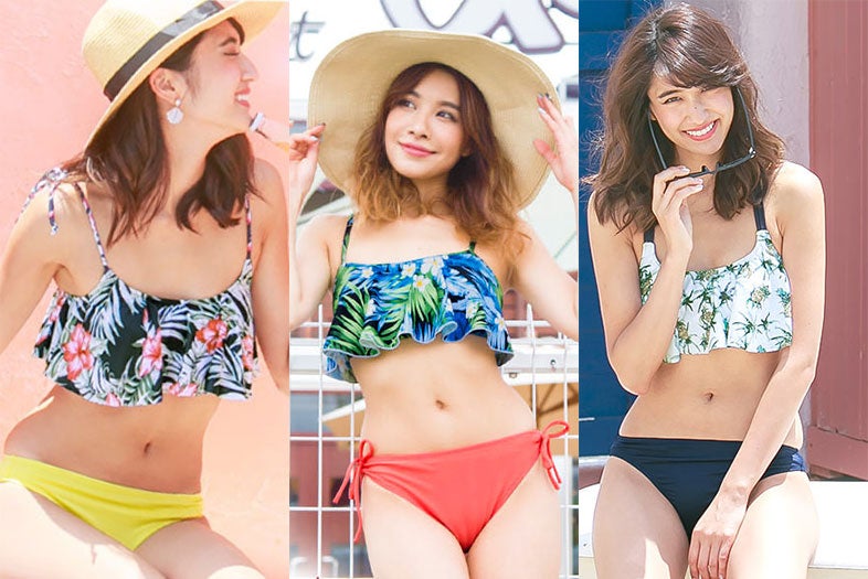 旬な「リゾート柄ビキニ」ならビーチのおしゃれに差がつく！