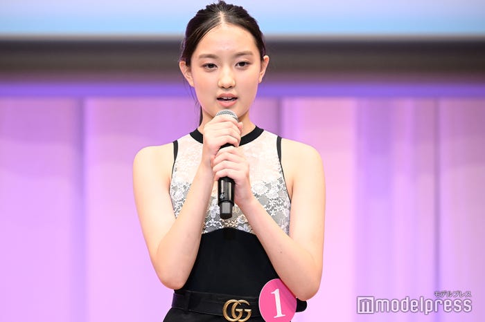 舛岡璃乃杏さん「2023ミス・ティーン・ジャパン」の様子 (C)モデルプレス