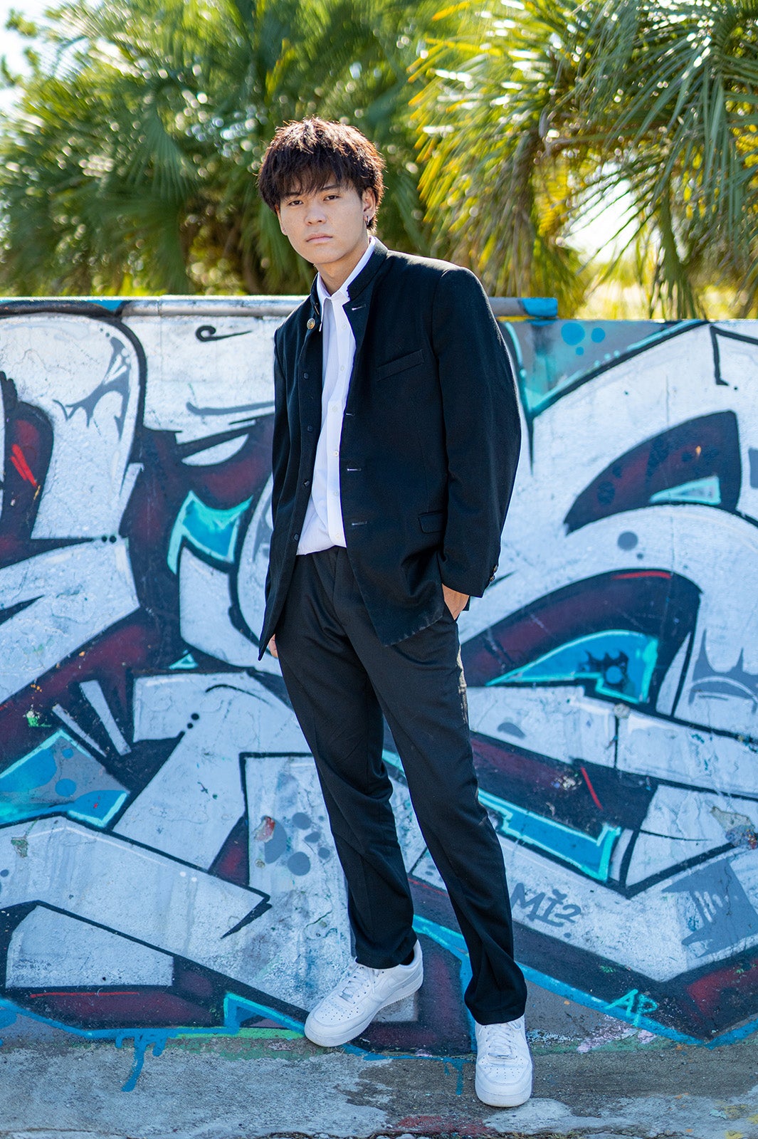 「男子高生ミスターコン2021」ファイナリスト・糸数竜輝くん（提供写真）