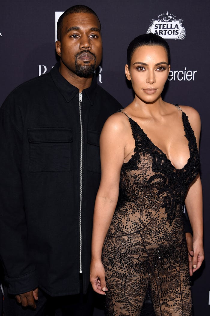 カニエ・ウェスト、キム・カーダシアン(Photo by Getty Images)