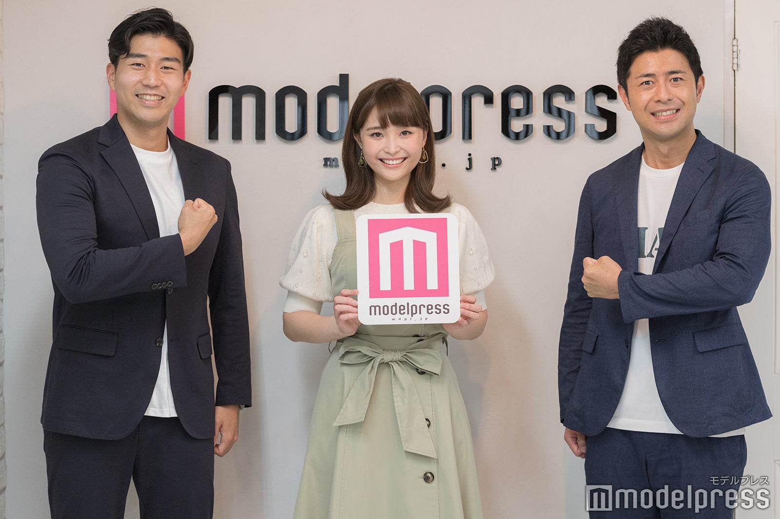 内野泰輔アナウンサー、渡邊渚アナウンサー、榎並大二郎アナウンサー、 （C）モデルプレス