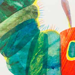 エリック・カール『はらぺこあおむし』(部分)1987年版 表紙 Collection of the Eric and Barbara Carle Foundation.
(C) 1969, 1987 Penguin Random House LLC.