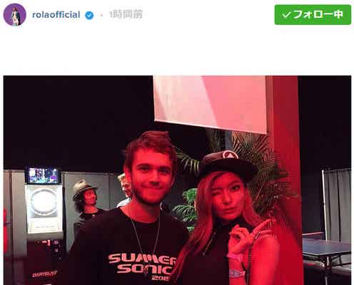 ローラ「サマソニ」出演ZEDDと2ショット披露「とっても最高」