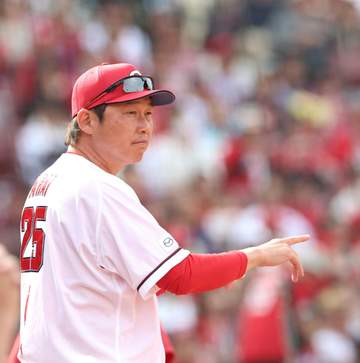 広島・新井監督「打ち取った当たりだったけど、太陽が（目に）入ったら消えているからね」 新人・平川が打球を見失い二塁打に