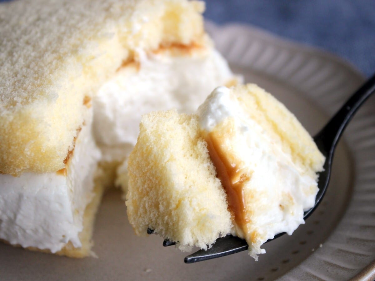 キャラメルのコクと甘みがアクセントに