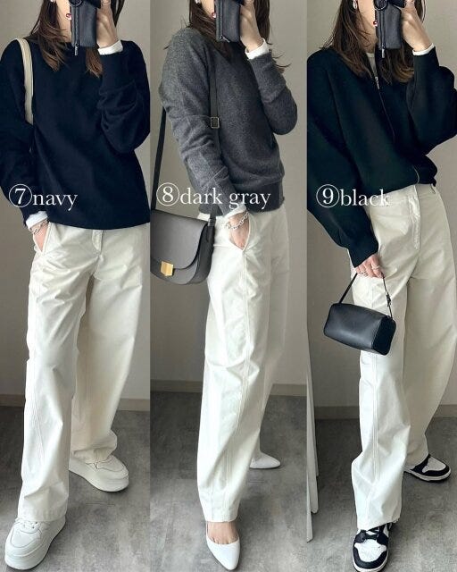 ユニクロ ジャージーバレルレッグパンツ コーデ ユニクロのジャージーバレルレッグパンツのコーデ3