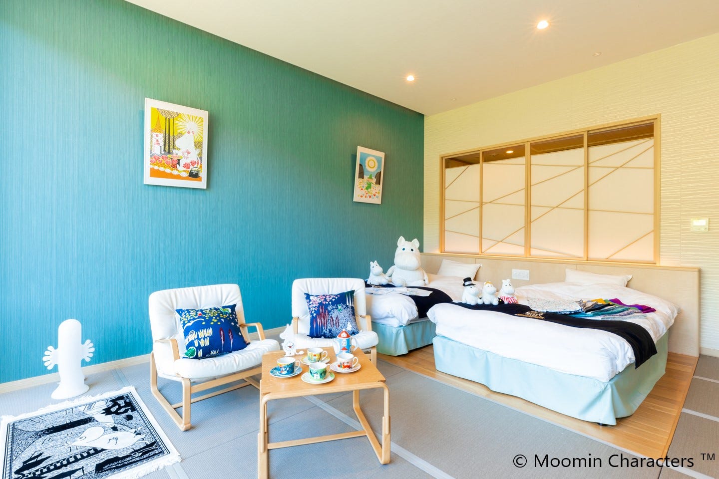 「ムーミンスペシャルルーム」ムーミン物語の世界観を客室でも堪能
