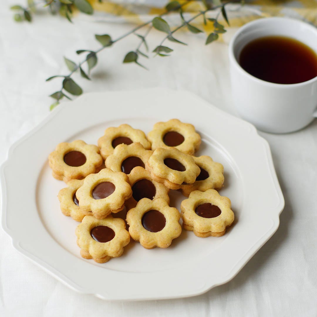全粒粉のチョコサンドクッキー。さくっと軽やか♪