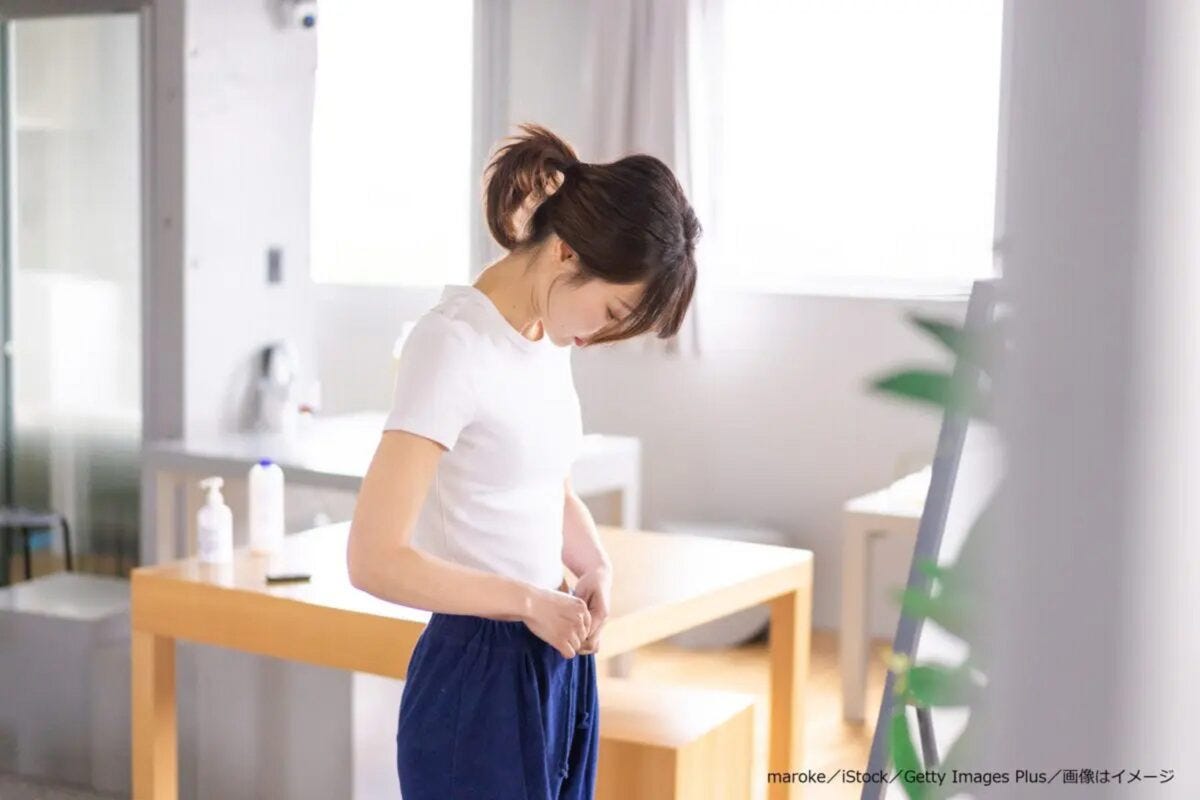 体型を気にする女性