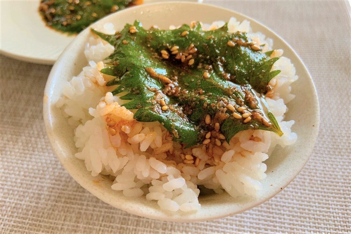 青じそのしょうゆ漬け