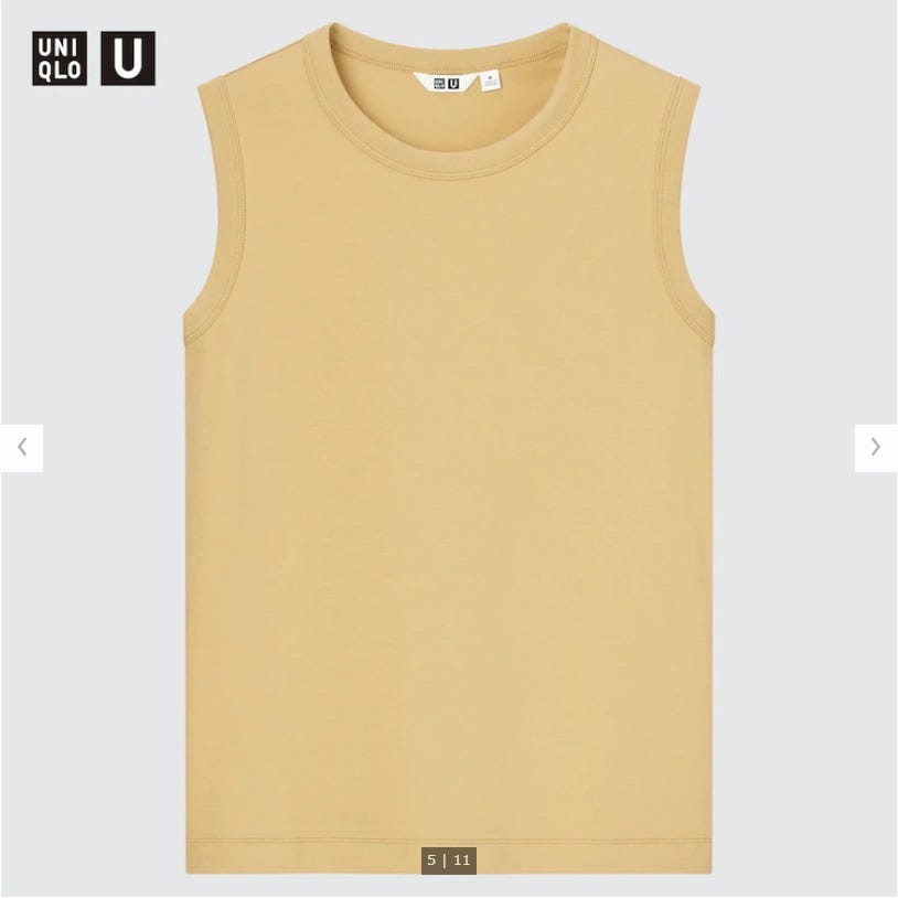 ユニクロ　uniqlo　レディース　アイテム　おすすめ　オススメ　トレンド　人気　コスパ　使える　おしゃれ　お洒落　オシャレ　2022　夏　トップス　即戦力　すぐ使える　人気　ノースリーブ　エアリズムコットン　エアリズム　コラボ　uniqlo