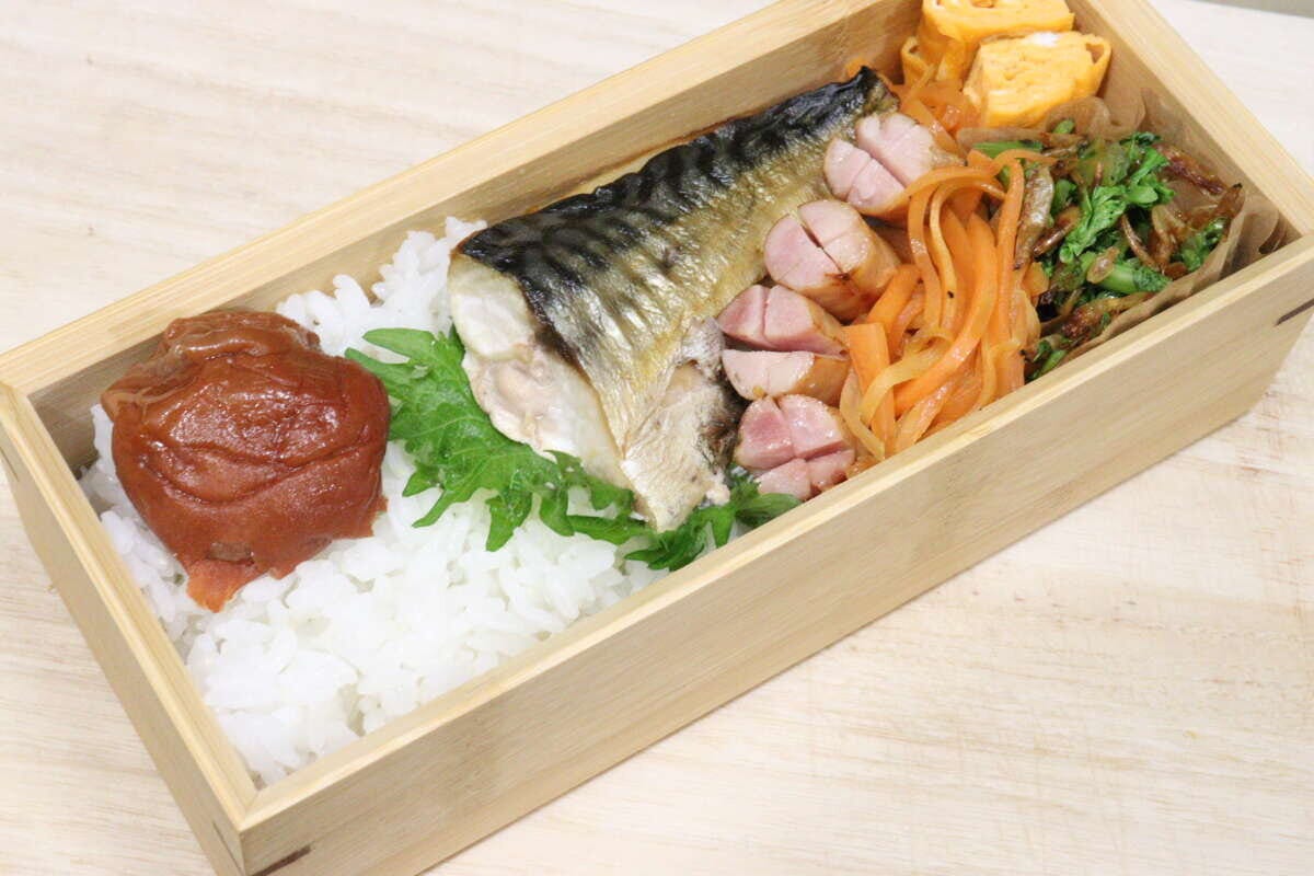 竹製弁当箱　使用例