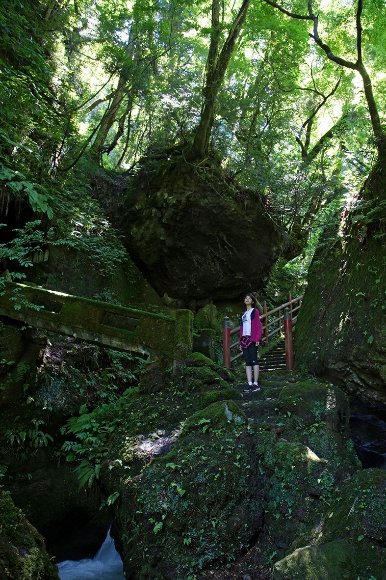五感に響く、森のきらめき大岩山日石寺で森林セラピー体験／画像提供：富山県観光・交通・地域振興局　観光振興室