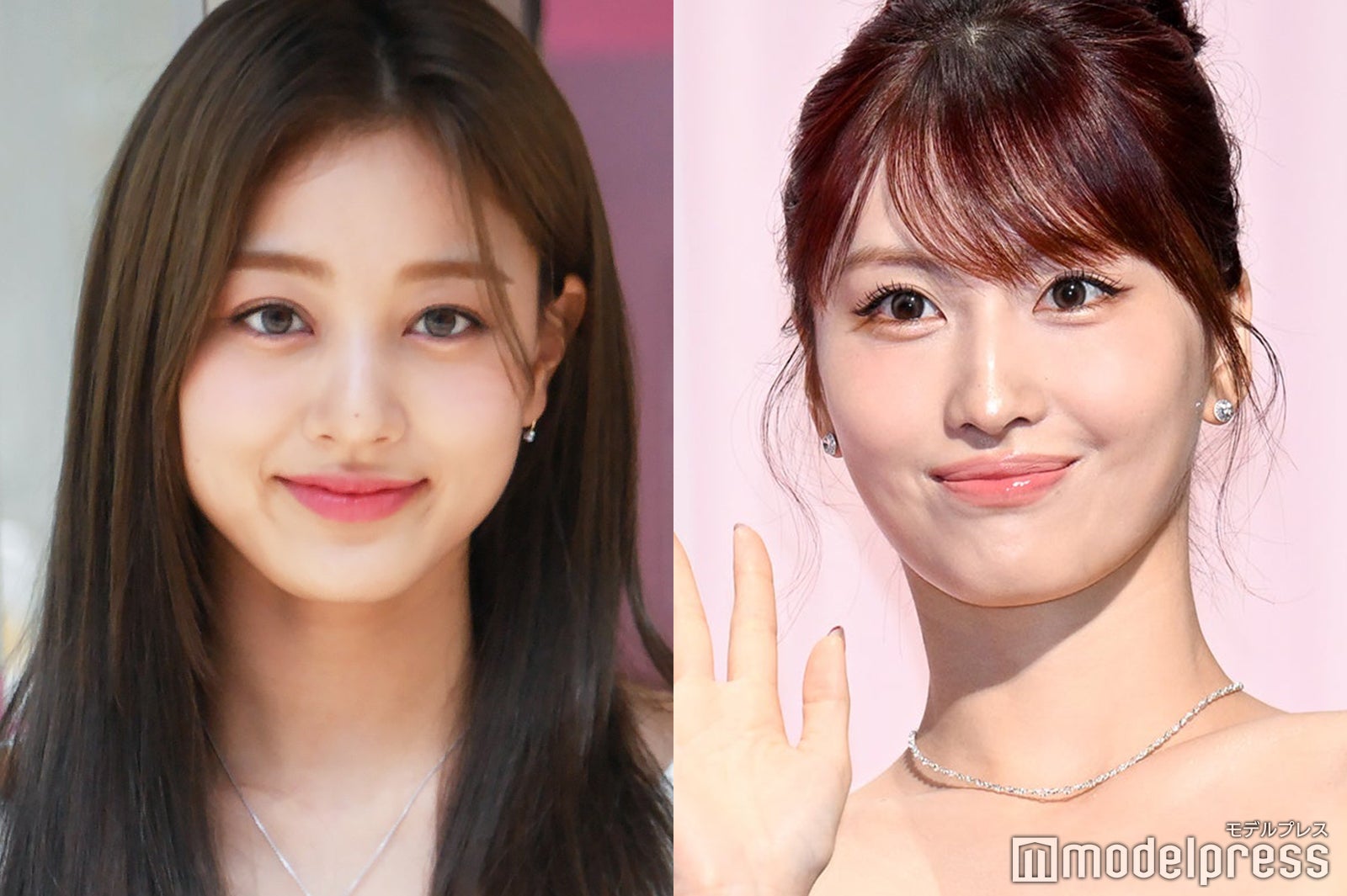 TWICEジヒョ＆モモ、へそ出しタイト衣装で抜群スタイル披露「女神」「異次元の可愛さ」の声