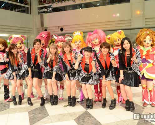 Berryz工房、ミニスカで新曲披露 プリキュアとのスペシャルコラボにファン熱狂